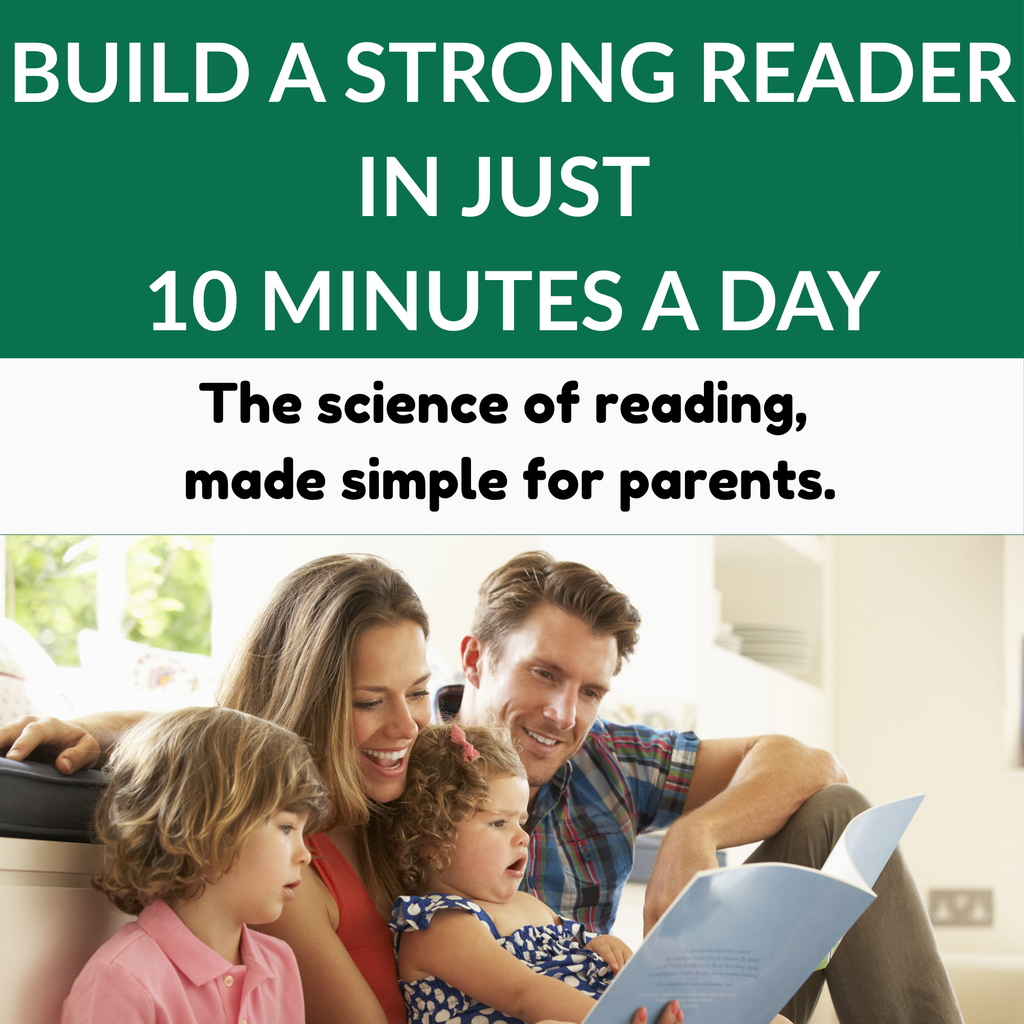 From Sounds to Stories science of reading parent guide cover with children reading on a stack of books
