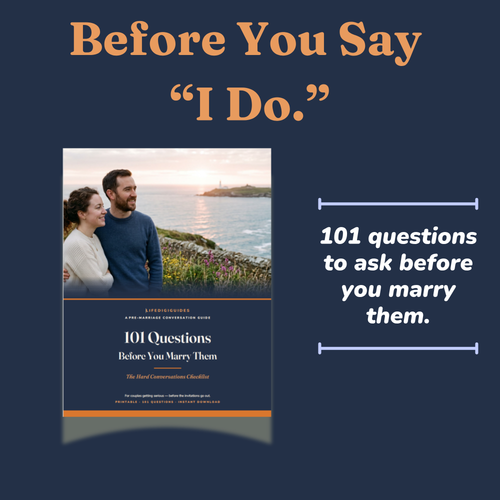 101 Questions Before You Marry Them pre-marriage conversation guide cover