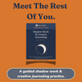 Shadow Work and Creative Journaling printable guide cover with eclipse moon design