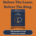 The Love Audit pre-commitment questions workbook cover for couples