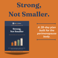 Strong, Not Smaller 28-day perimenopause plan printable guide cover
