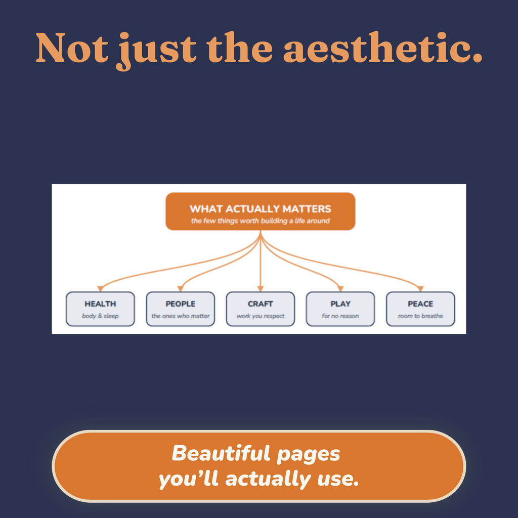 Sample chapter page from the un-hustling guide with a lifestyle photo