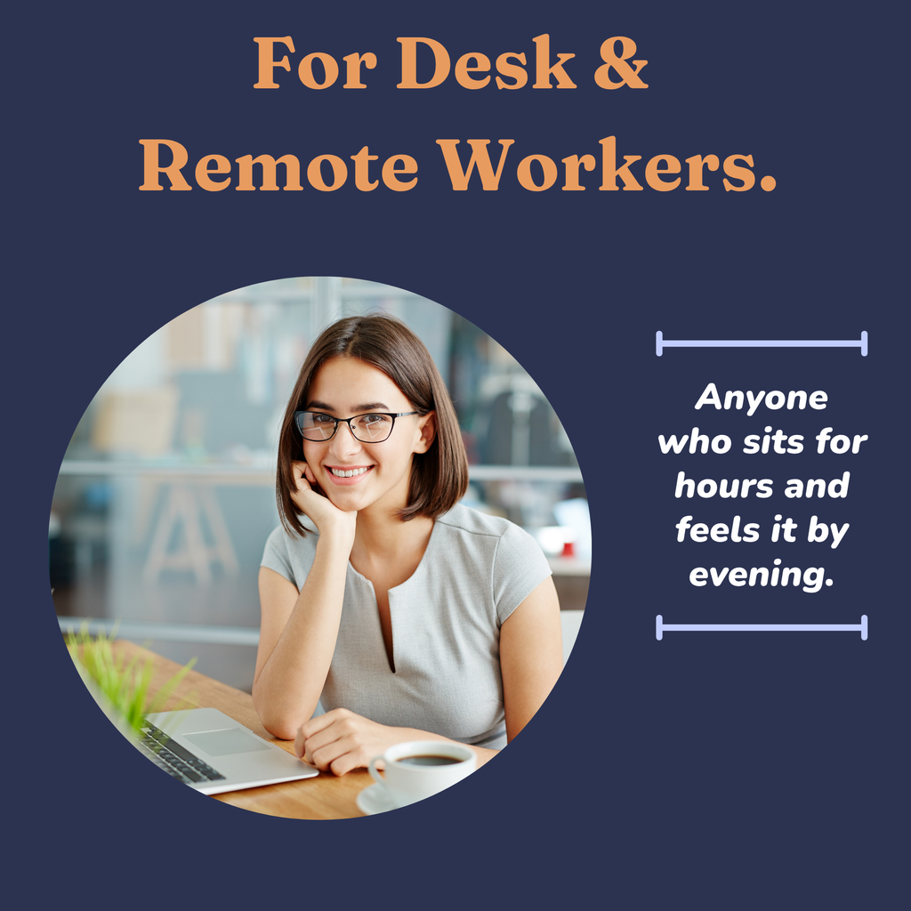 Who the desk-based movement guide is for: remote and office workers