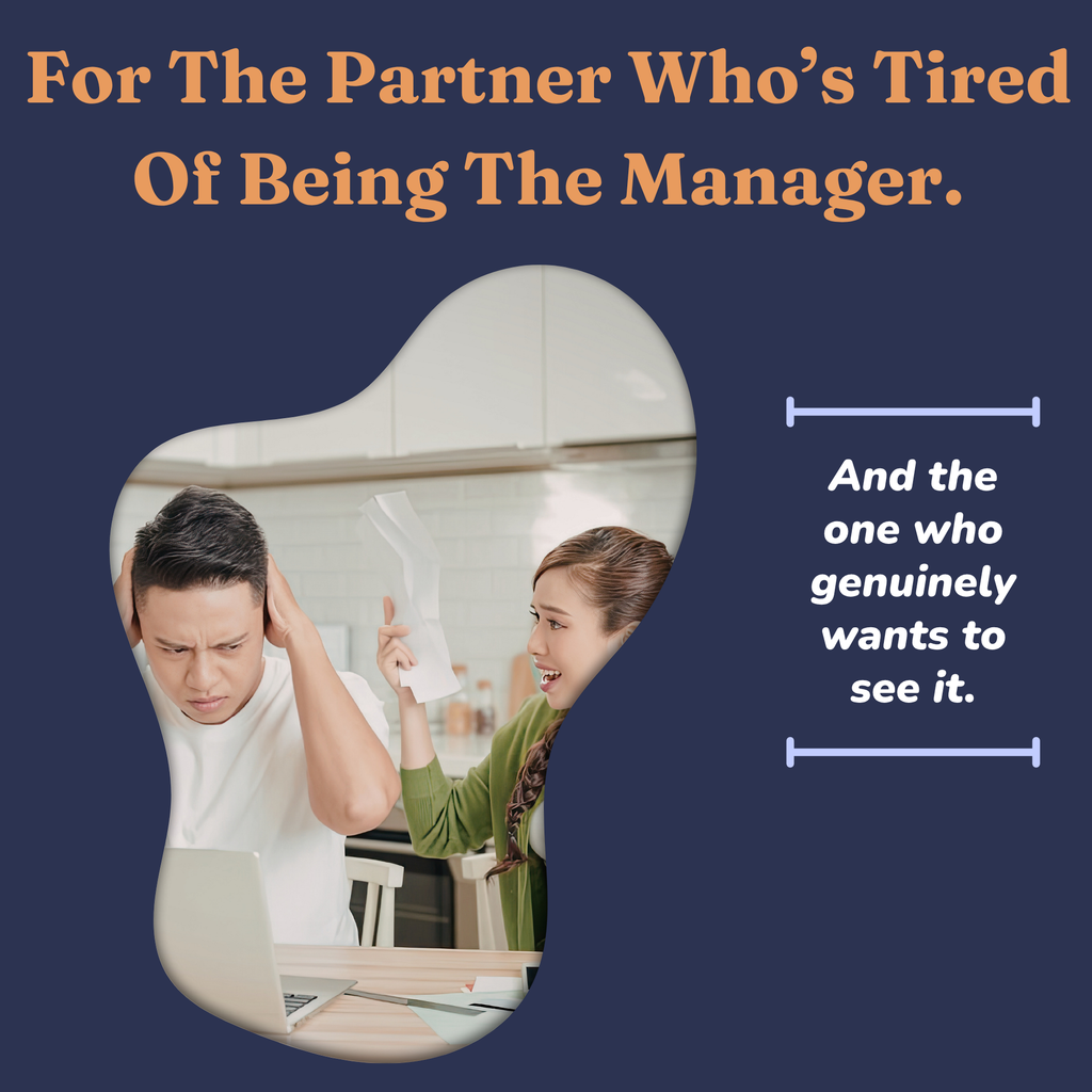 Who the invisible labor workbook is for — overloaded partners and couples