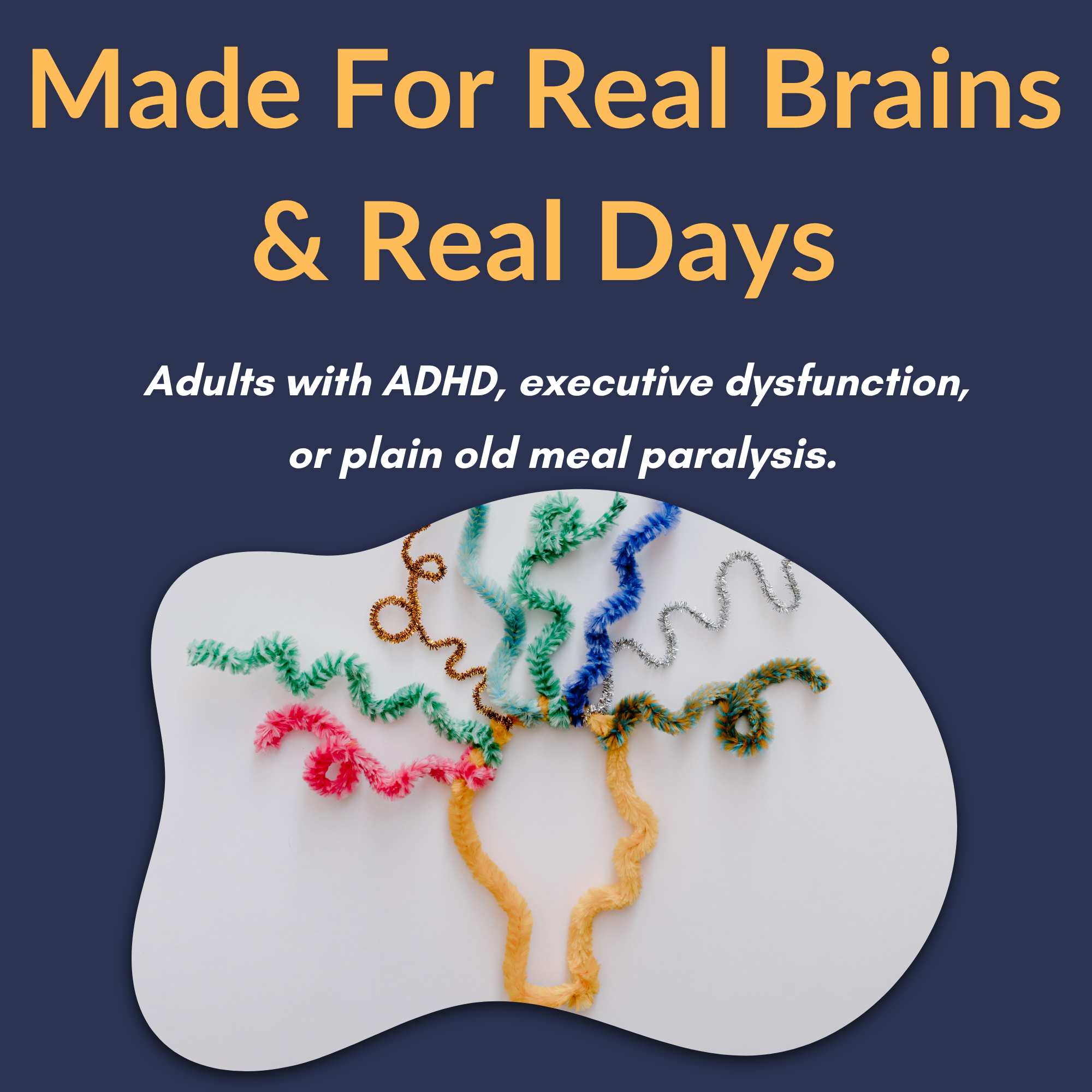 Who the guide is for: adults with ADHD, executive dysfunction and meal paralysis