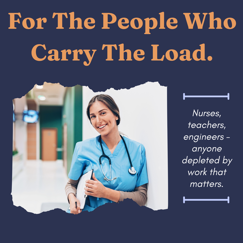 Burnout recovery workbook designed for nurses, teachers, and software engineers