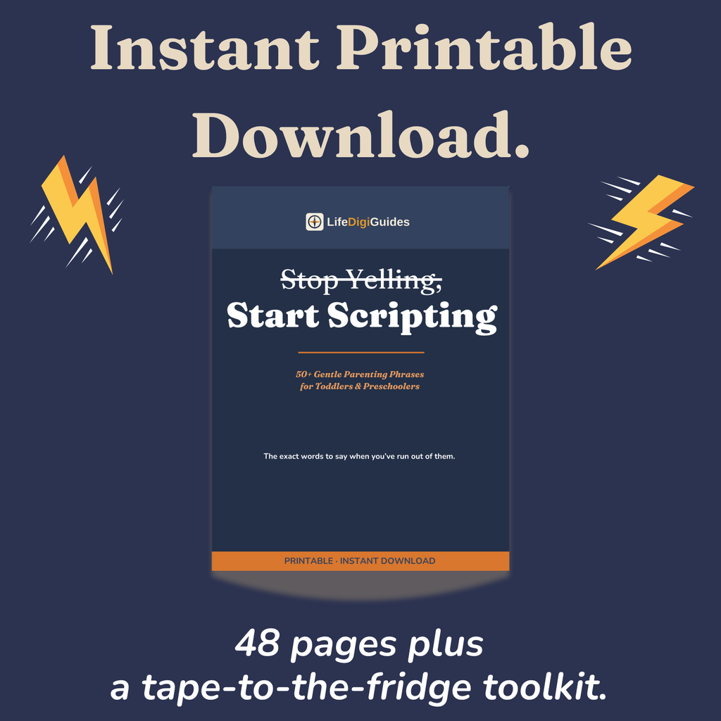 Stop Yelling, Start Scripting — 50+ Gentle Parenting Phrases for Toddlers & Preschoolers