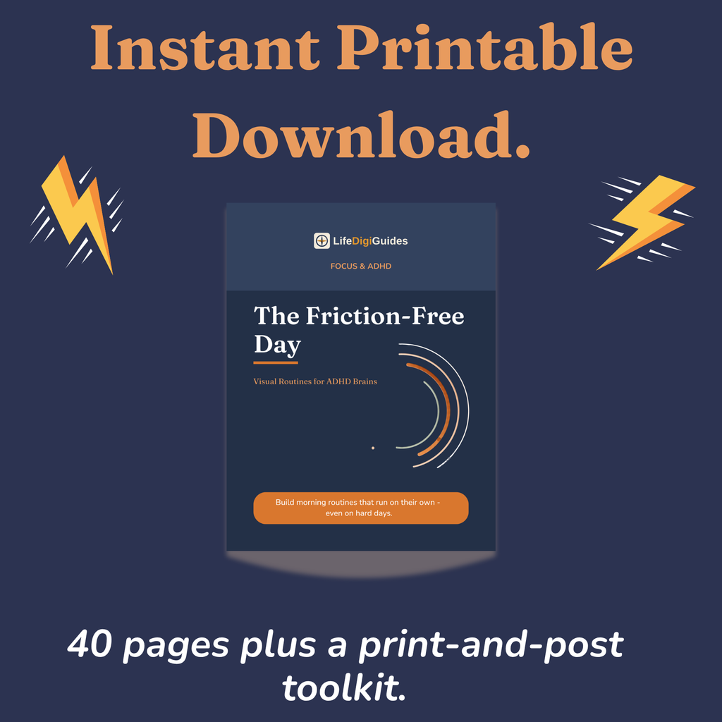 Instant printable PDF download format details for the routines guide