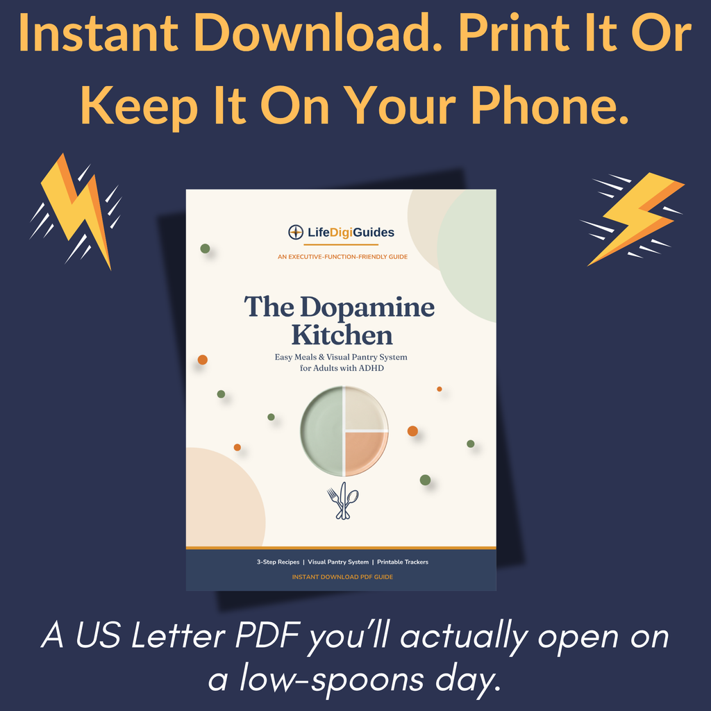 Instant-download US Letter PDF shown on a phone and as printed toolkit pages
