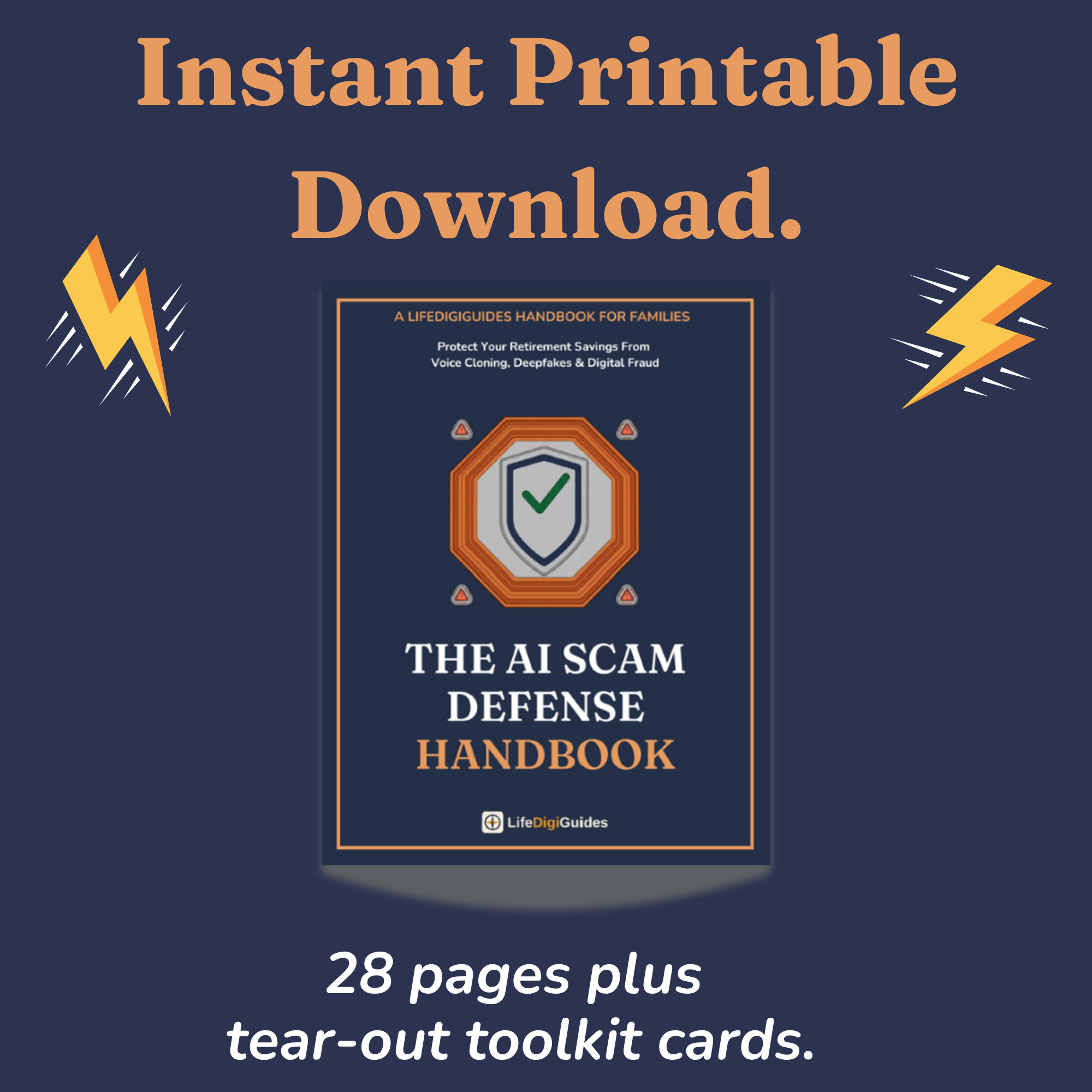 Printable Quick Reference Card and Family Safe Word toolkit pages