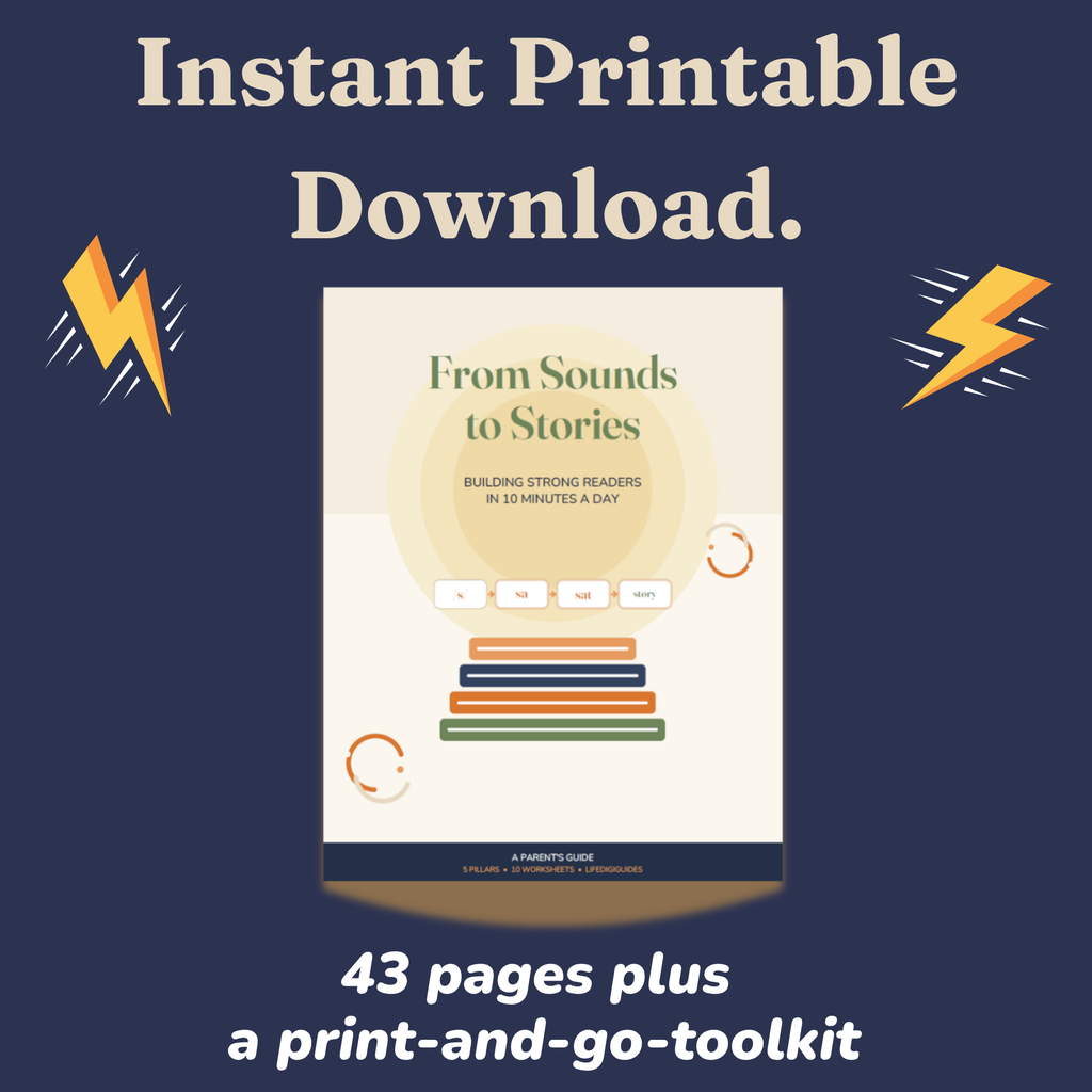 Instant printable PDF download format details for the reading guide