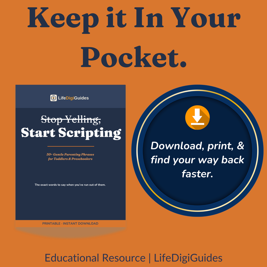 Stop Yelling, Start Scripting — 50+ Gentle Parenting Phrases for Toddlers & Preschoolers