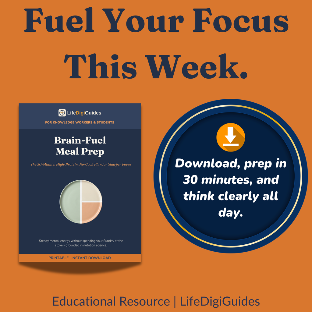 Download the Brain-Fuel Meal Prep no-cook high-protein guide