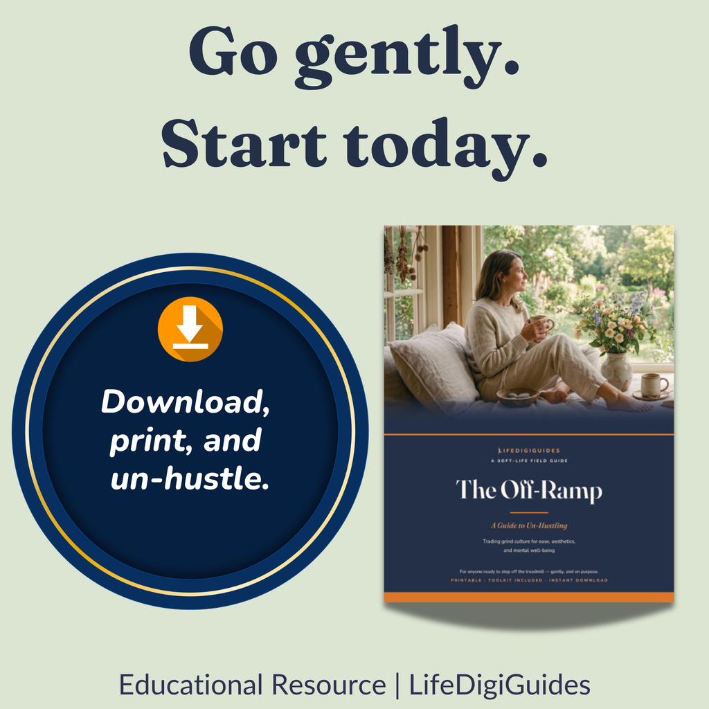 Instant printable PDF download details for The Off-Ramp guide
