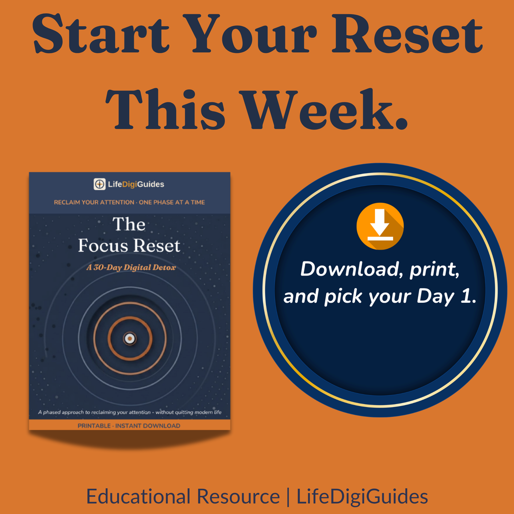 Download the Focus Reset 30-day digital detox guide