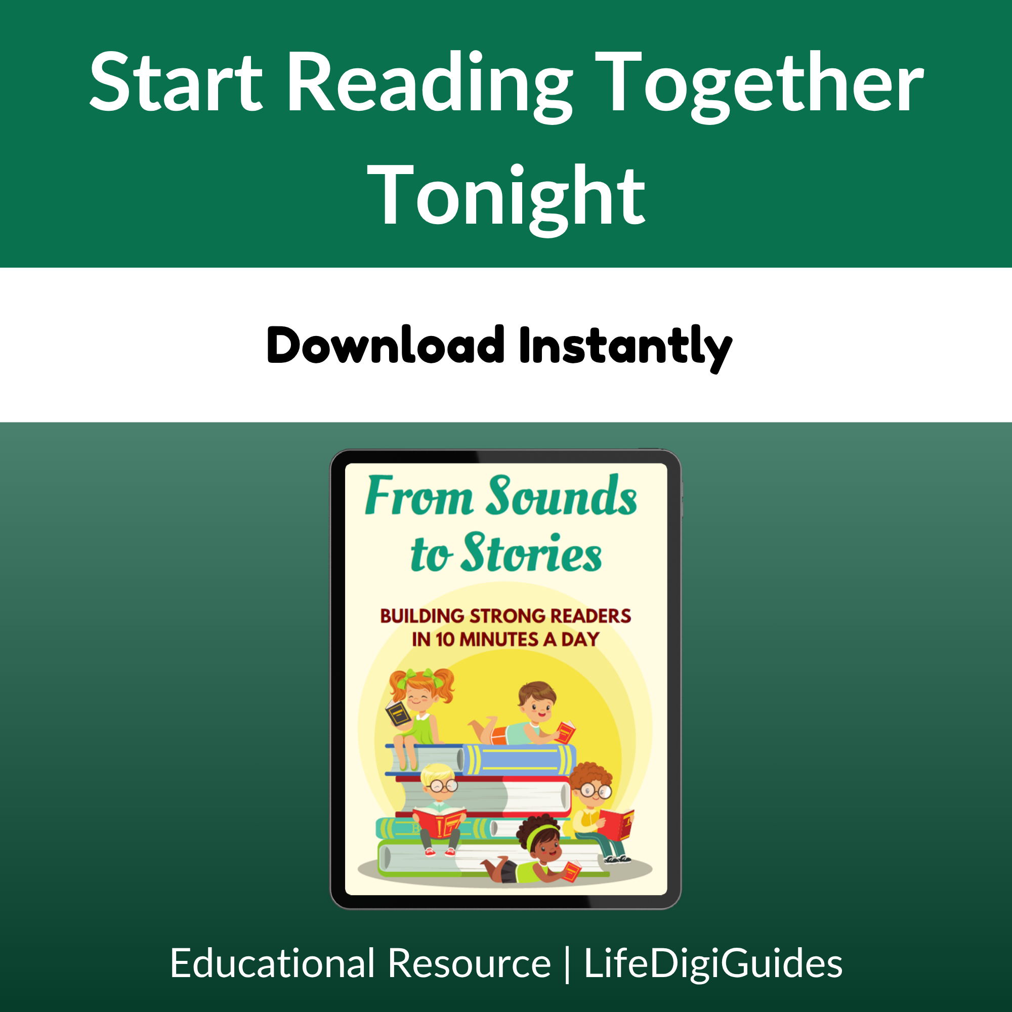 Printable phonics worksheets appendix from the From Sounds to Stories parent guide
