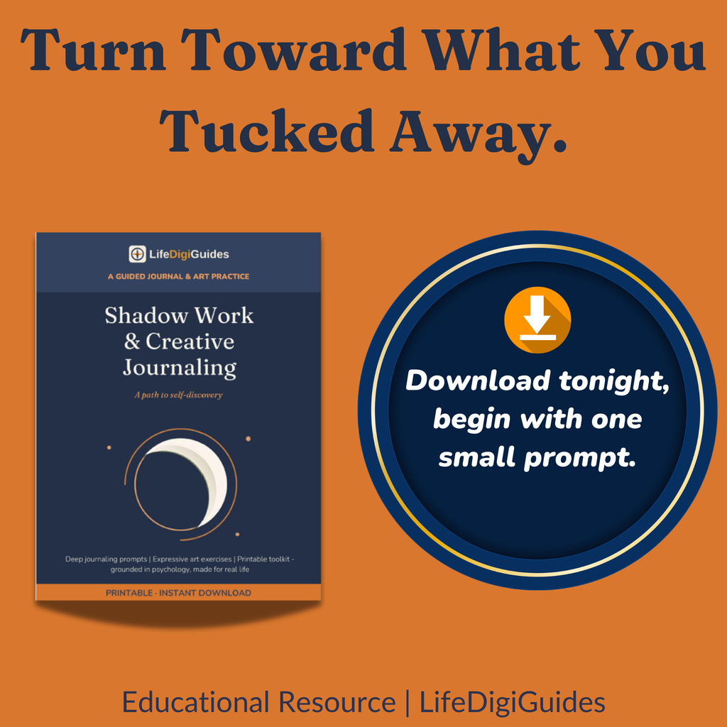 Download the Shadow Work and Creative Journaling self-discovery guide