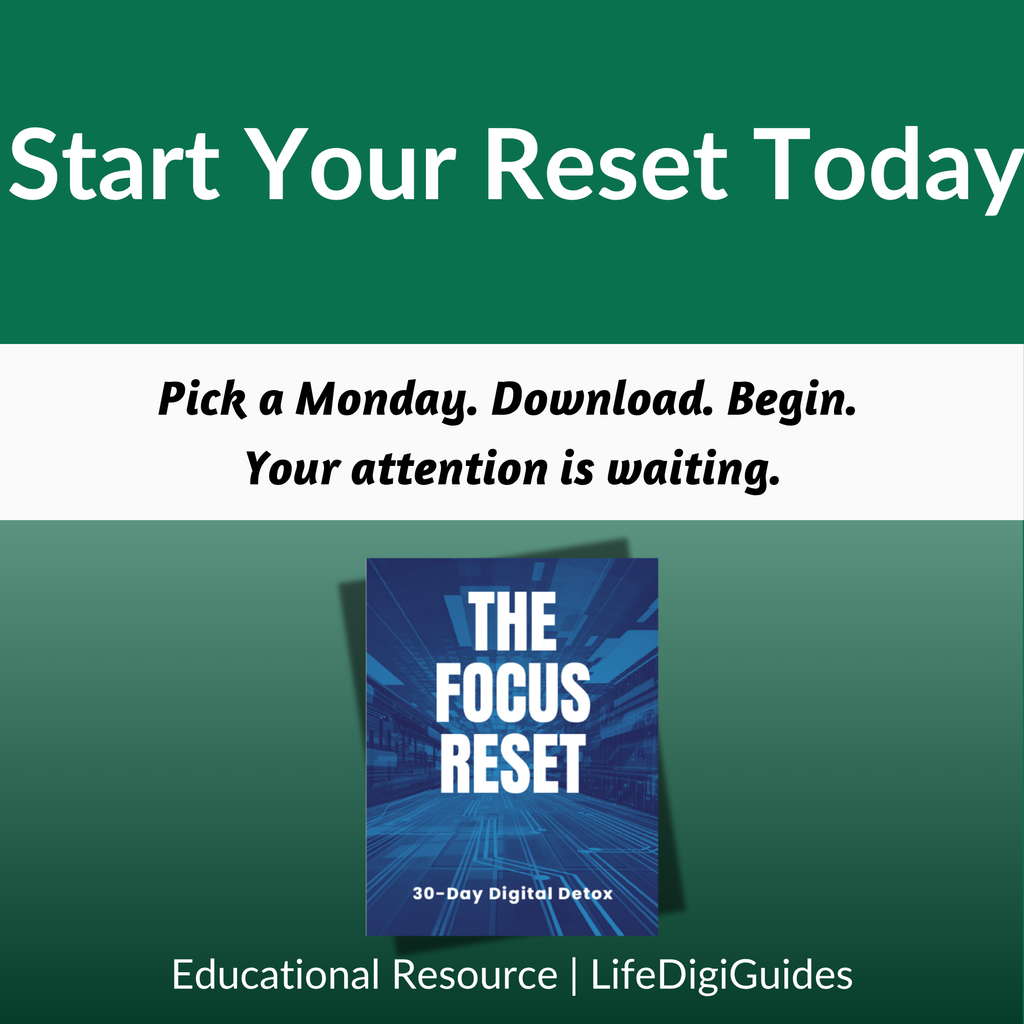 The Focus Reset — A 30-Day Digital Detox Guide & Tracker