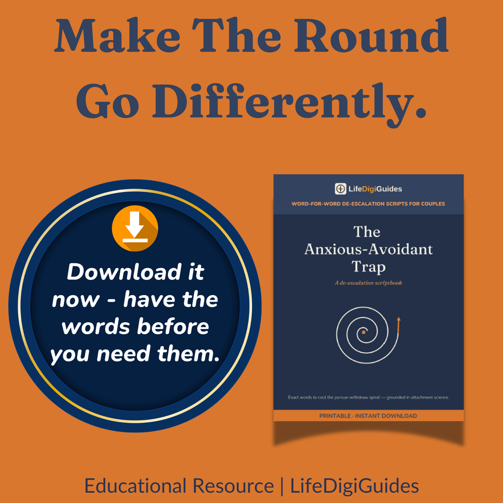 Download The Anxious-Avoidant Trap couples de-escalation guide