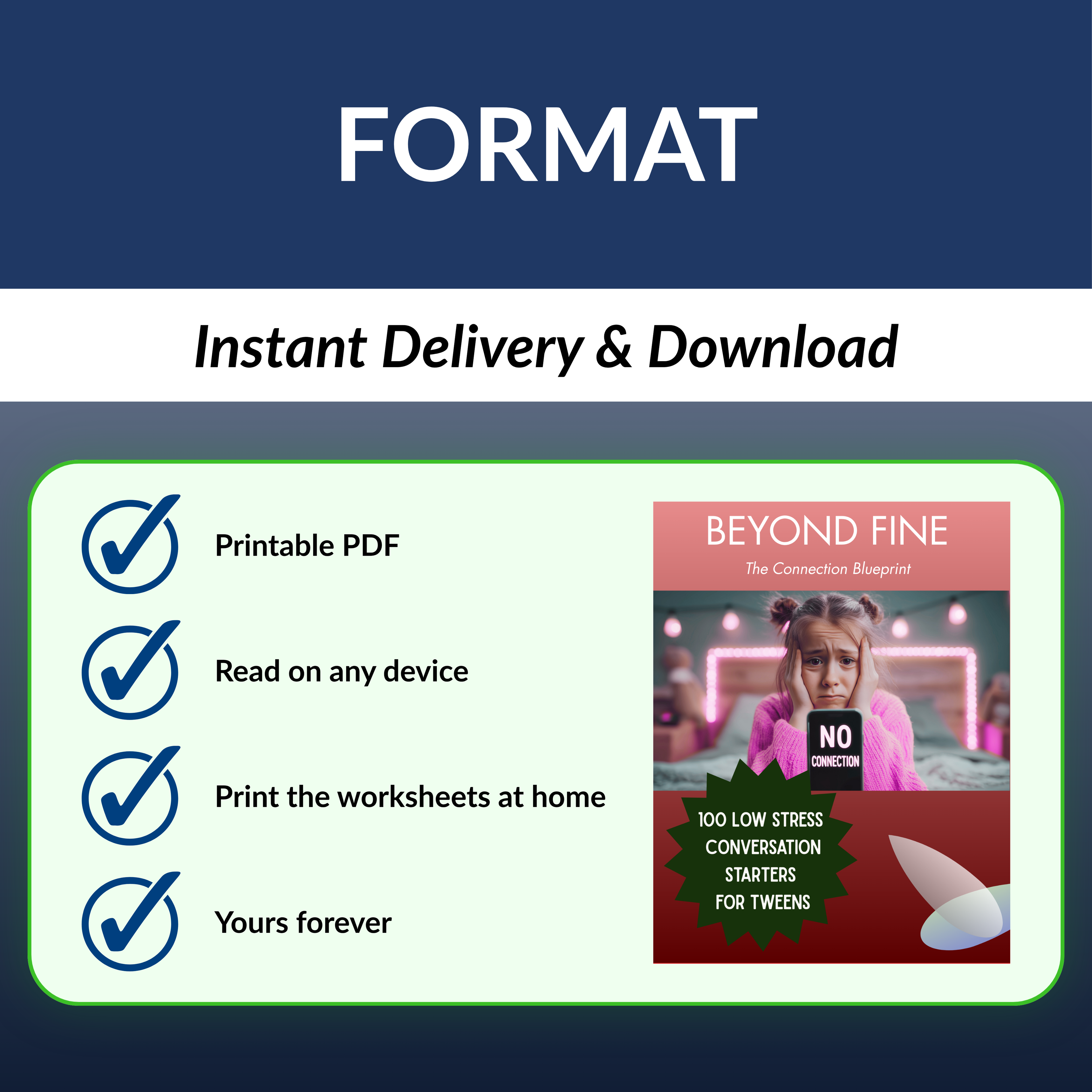 Instant download
• Printable PDF
• Read on any device
• Print the worksheets at home
• Yours forever