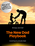 The New Dad Playbook first-time father guide, printable PDF