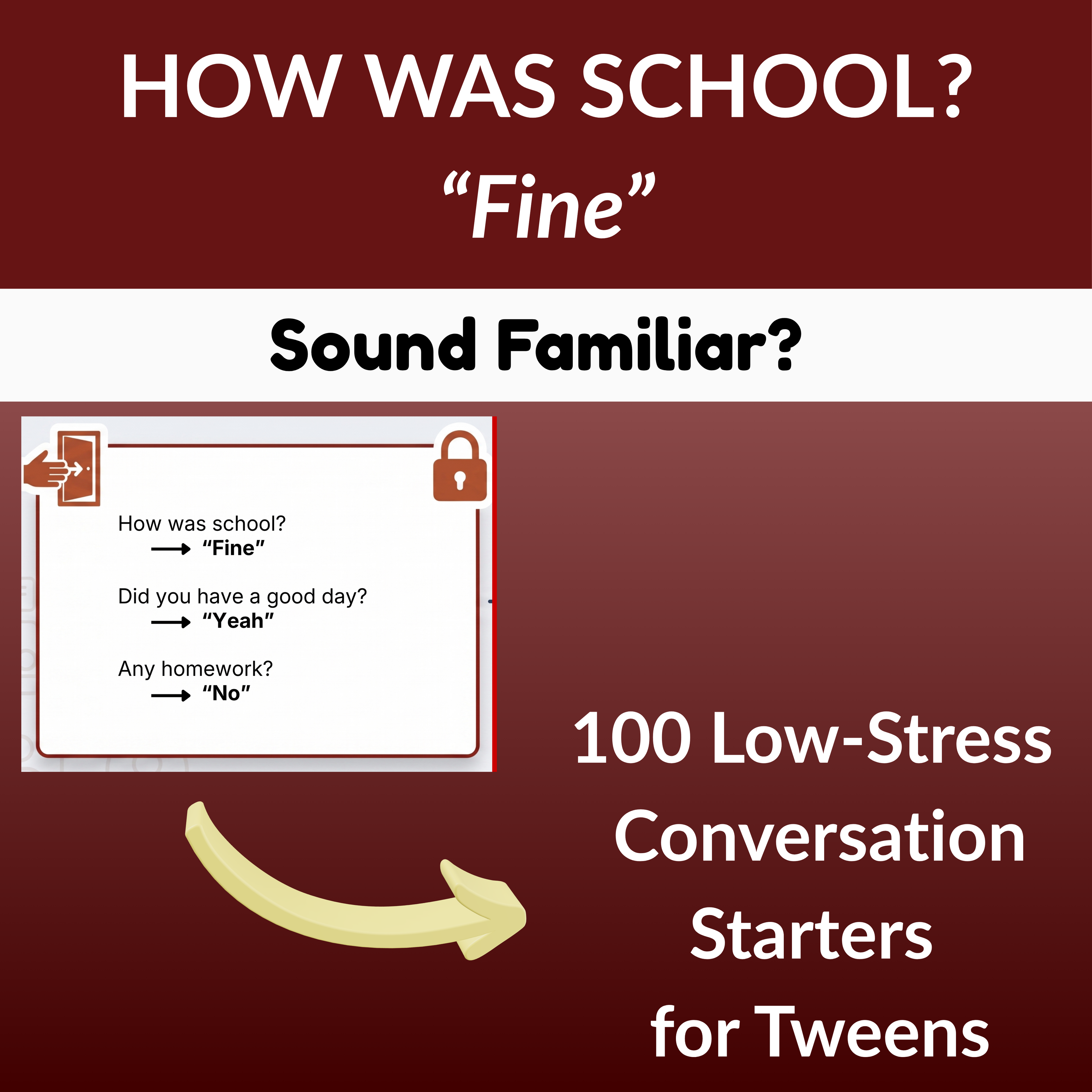 100 Low-Stress Conversation Starters for Tweens
